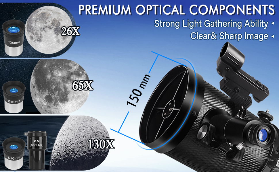 Professional Manual Equatorial Telescopes